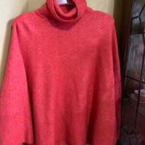 Orange Turtleneck Sweater